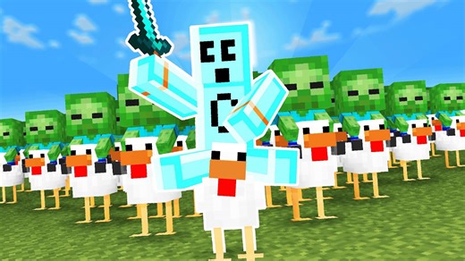 Becoming the chicken jockey general in Minecraft survival