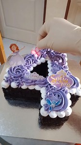 12K views · 501 reactions | Sofia number cake decorating #thankyou #simplecakedesign #numbercake Windel Basas | Jocelyn Basas | Facebook