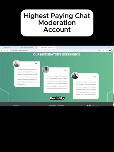 Highest Paying Chat Moderation Account