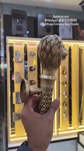 🦁 Lion Design Premium Brass Door Handle – Antique Finish 🦁 weight 2kg Aprox