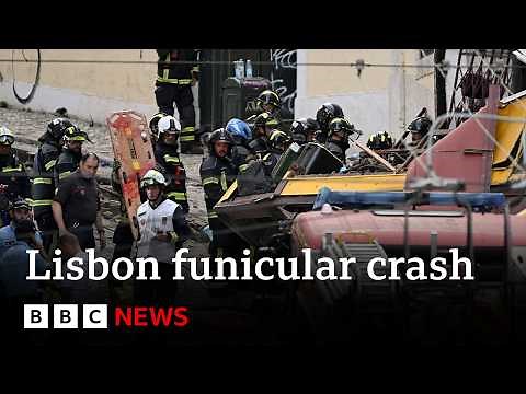 At least 17 dead after Portugal funicular crash | BBC News