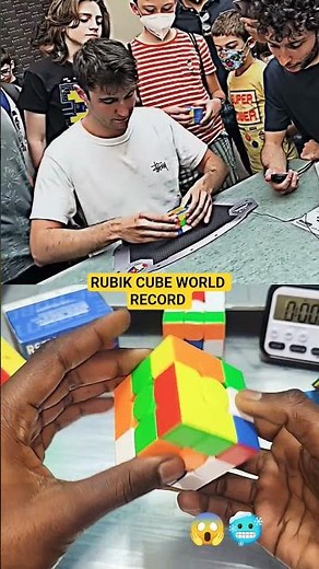1️⃣ Rubik’s Cube World Record! 🔥 Fastest Solve Ever!