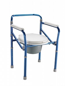 [Hot Item] Foldable Commode for Disabled and Elderly with Fixed Armrest and Toilet