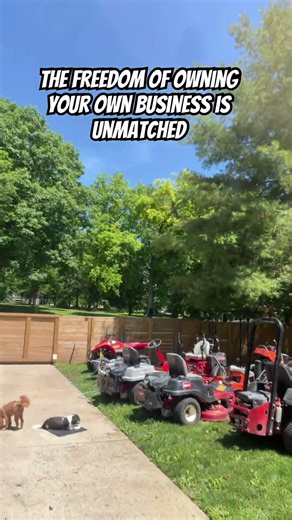 Owning a business vs employment #viral #hardworkworks #youtubeshorts #mower #business #motivation