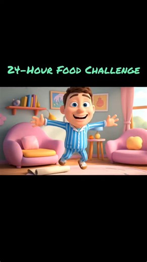 Cartoon Fun for Kids 🎉 on Instagram: "Cartoon Eats NONSTOP for 24 Hours! 🤣🍩🌶️ funny cartoon mini story where the character tries to survive the 24-Hour Food Challenge but ends up in hilarious trouble with donuts, burgers, and spicy noodles! 🍔🍩🌶️🤣 Cartoon Challenge, 24 Hour Challenge, Funny Cartoon, Food Comedy, Eating Challenge #CartoonChallenge #FunnyCartoon #FoodChallenge #24HourChallenge #ComedyCartoon #EatingChallenge #CartoonShorts"
