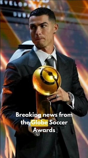 Cristiano Ronaldo Wins Best Middle East Player 2025 🏆 | Globe Soccer Awards | GOAT Moment #football