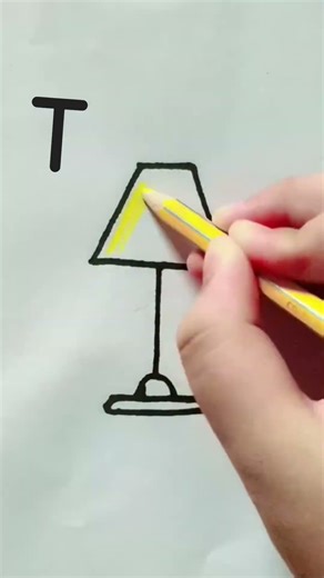 easy drawing #lamp #🥰drawing ❤️