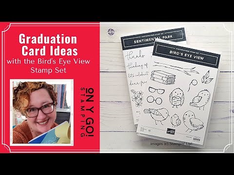 Handmade Graduation Card Ideas using the Bird's Eye View Stamp Set from Stampin' Up!