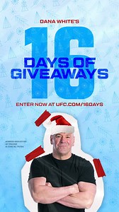 Day 1 of my #16DaysGiveaways is RIGHT NOW! I'm giving away a Howler Head camper bar to today's winner! Enter NOW: ufc.com/16days | Dana White