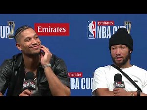 Josh Hart & Jalen Brunson PostGame Interview | New York Knicks vs Orlando Magic