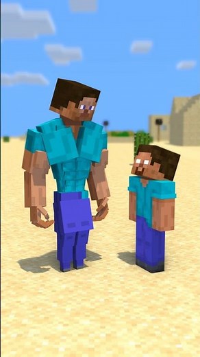 Herobrine Vs Super Steve, Ultimate Test of Strength - Minecraft Animation