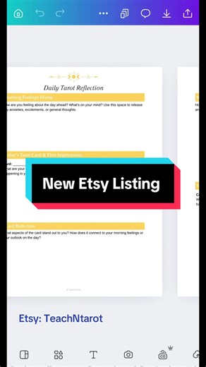 New Daily Tarot Reflection Worksheets added to my Etsy shop. Use code: TEACHNTAROT15 for 15% off your order!