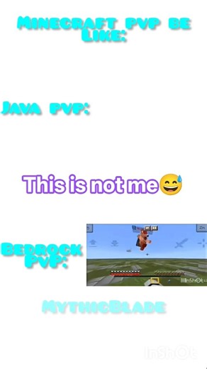 minecraft pvp be like java pva vs bedrock pvp #aura