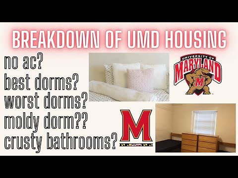 GUIDE TO THE UNIVERSITY OF MARYLAND DORMS| COMPETE BREAK DOWN OF ALL DORMS AT UMD **VERY DETAILED**