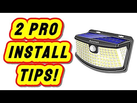 Pro Tips For Installing Aootek Solar Lights Like a Breeze!