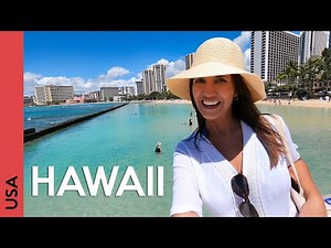 Honolulu, HAWAII - Enjoying Waikiki beach 😎 | Oahu vlog 1