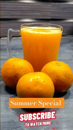 Summer Special Orange Juice | How To Make Orange Juice | #food #orange #orangejuice #juice