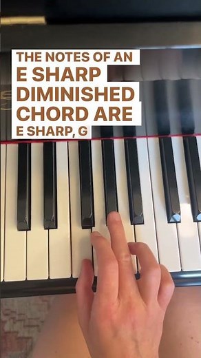 What Are The Notes Of an E Sharp Diminished Chord? #shorts