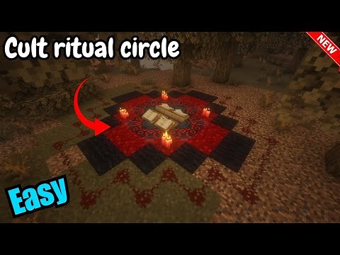Minecraft Tutorial: Making a cult ritual circle in minecraft 1.20+