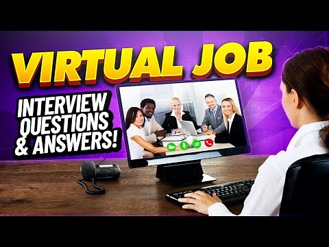 VIRTUAL ONLINE Interview Questions & Answers! (Hirevue, Skype, & Zoom ONLINE Interview TIPS!
