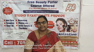 Beneficiary talk: Srilakshmi, a beneficiary from Nirmaan Vocational training center, Borabanda, Hyderabad shares her success story... | Nirmaan Organization