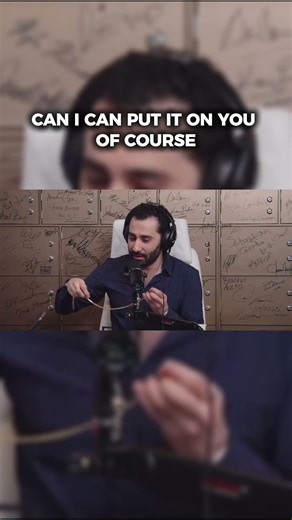 TraxNYC gifts PBD a gold chain. #pbdpodcast #traxnyc