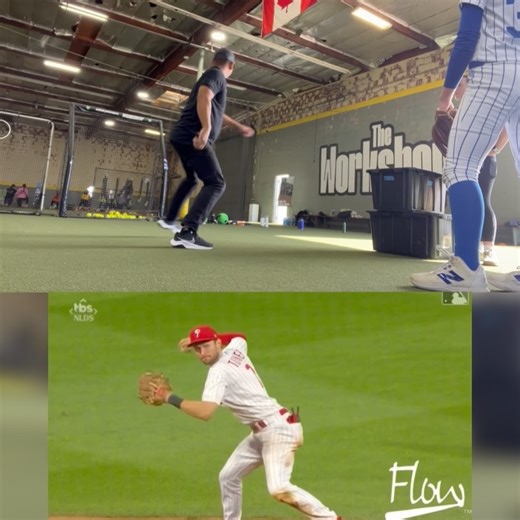 Baseball Flows™ Training App on Instagram: "Is training every player to flow like a shortstop the future of player development? 👀 This clip is from Dr. Gallo (Sports PT & former pro-player) at the Groundwork Clinic with @defenselessons Notice what we’re actually training: • Transitions • Rotation • Deceleration • Athletic problem-solving • Flow under real movement demands Shortstops don’t just field balls. They organize their entire body to move efficiently in chaos. That’s why we believe: ➡️ E