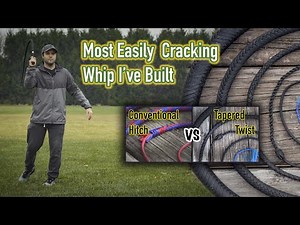 The Most Easily Cracking Whip I've Ever Built | Tapered Twist vs Conventional Fall Hitch