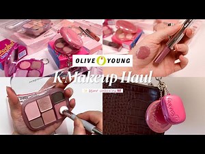 Olive Young K-Beauty Haul ASMR Unboxing! | New K-Makeup Review✨ FWEE/ WAKEMAKE/ 3CE…