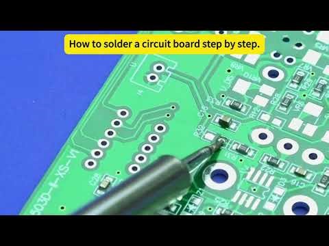 How to solder a circuit board step by step