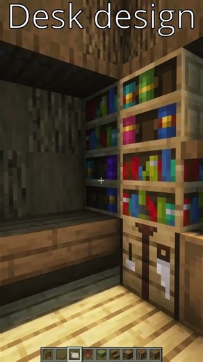 Minecraft Desk Design #bome