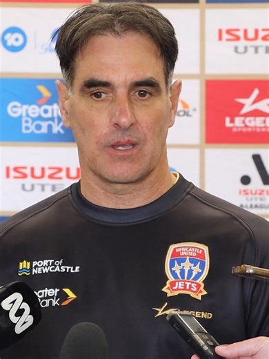 The first interview: 𝑹𝒐𝒃 𝑺𝒕𝒂𝒏𝒕𝒐𝒏 fronts the media for the first time as Newcastle Jets Head Coach. 🎥 Full video: bit.ly/StantonInterview | Newcastle Jets