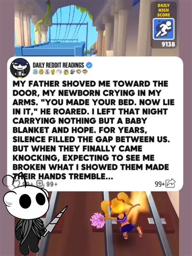 My Father Shoved Me Toward The Door My Newborn Crying In My Arms "You Made Your Bed. Now Lie In It," He Roared. I Left That Night Carrying Nothing But A Baby Blanket And Hope. For Years Silence Filled The Gap Between Us. But When They Finally Came Knocking, Expecting To See Me Broken What I Showed Them Made Their Hands Tremble...#reddit #redditstories #storytime #redditreadings #askreddit | Finance Edge