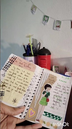 Making a journal with handmade items #journal #cute cuddle cloud