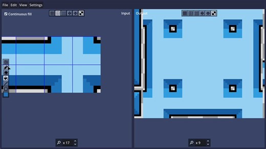 Instatileset is a free, open-source tool made by Escualina for drawing and editing tilesets. Available online: https://80.lv/articles/free-open-source-tileset-editor-for-pixel-art-projects | 80 Level
