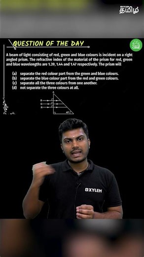 📑Today's Question❓Session at 8PM #class12 #physics #xylemcbsetamil #xylemcbsetamil
