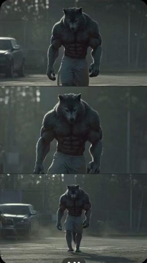 Muscular Wolf Walking Like a Pro Athlete 🐺💪 | Cinematic AI Short #shorts #ai #animals