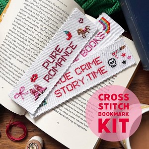 Cross Stitch Bookmark Kit | Modern Beginner Craft for Book Lovers - Etsy Canada