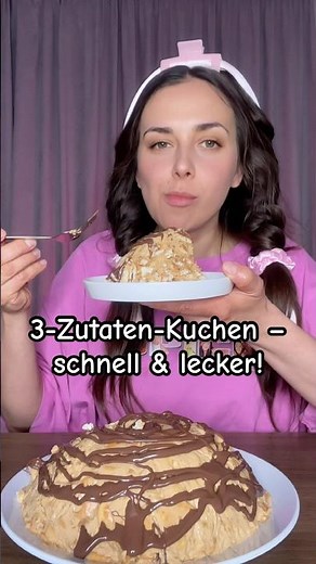 3-Zutaten-Kuchen – schnell & lecker😍 #food #recipe #cake #Kuchen #rezept