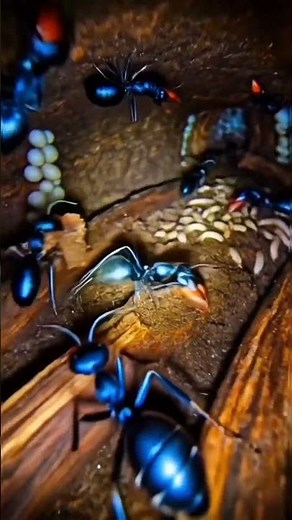 POV: A micro research camera mounted on a black carpenter ant #microarthropods #macrolophus