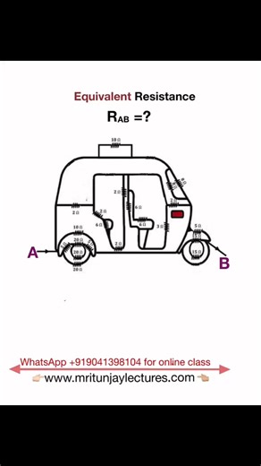 1.5K views | find equivalent resistance between two terminals #resistance #voltage #current #mritunjaylectures #neet2025 #iitjeecoaching #circuit #electricalengineering #Grade11 #grade10student #CKT | Mritunjay Lectures | Facebook