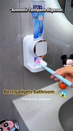 Automatic Toothpaste Dispenser #shorts #bathroom #toothpaste #gadgets #usagadgets