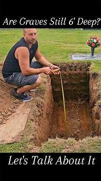 How Deep are Graves Dug? #gravesite #cemetery #funeral #burialvault #grave #vaultmen #graveside