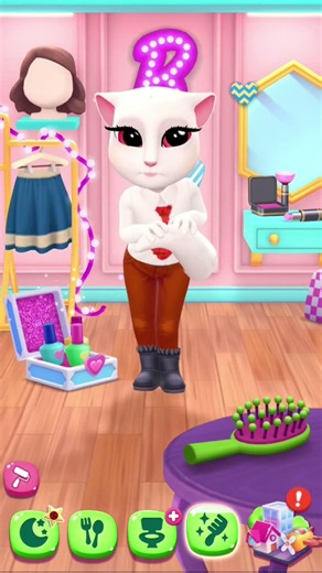 🔥Anger(inside out 2)😡 puppy eyes in My Talking Angela 2