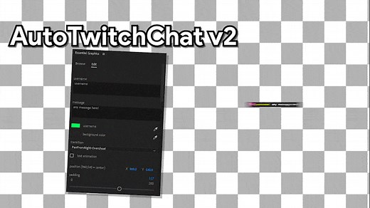 Twitch Chat Message MOGRT for Premiere Pro | V2