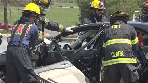 Luray High School hosts mock DUI crash before prom night