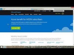 Sign Up for Microsoft Azure Free Trial