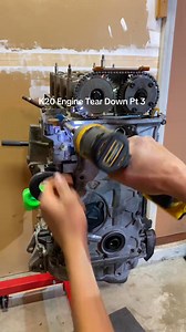 K20 Engine Tear Down Part 4, timing chain removal. Follow along to watch Part 5, this Saturday. It’s time to get the head off! Check out our K Series Bolt Buddy at 3Donda.com * * * * * * * * * * * * #honda #cars #acura #auto #automotive #k20 #kseries #k24 #automechanic #hondatech #mechanicsoftiktok #mechanic #dragcartel #fg2 #hybridracing #skunk2 #plm #enginebuild | Engine Teardowns