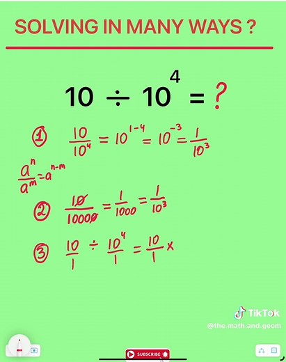 SOLVING IN DIFFERENT WAYS #math #education #for #you #tiktok #fun