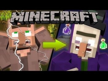 Why Lightning Turns Villagers into Witches - Minecraft